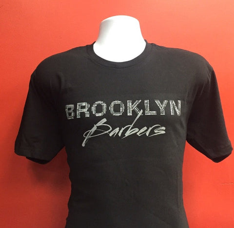Brooklyn Barbers T Shirt Black & Grey