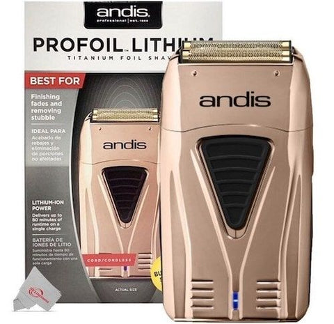 Andis Professional Profoil Lithium Titanium Foil Shaver - Rose Gold